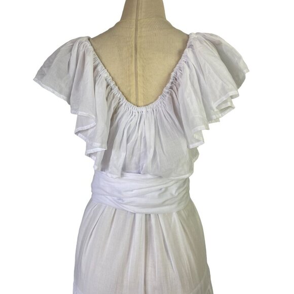 Erika Pena Dress White Orchid Dress with Belt - Picture 8 of 15